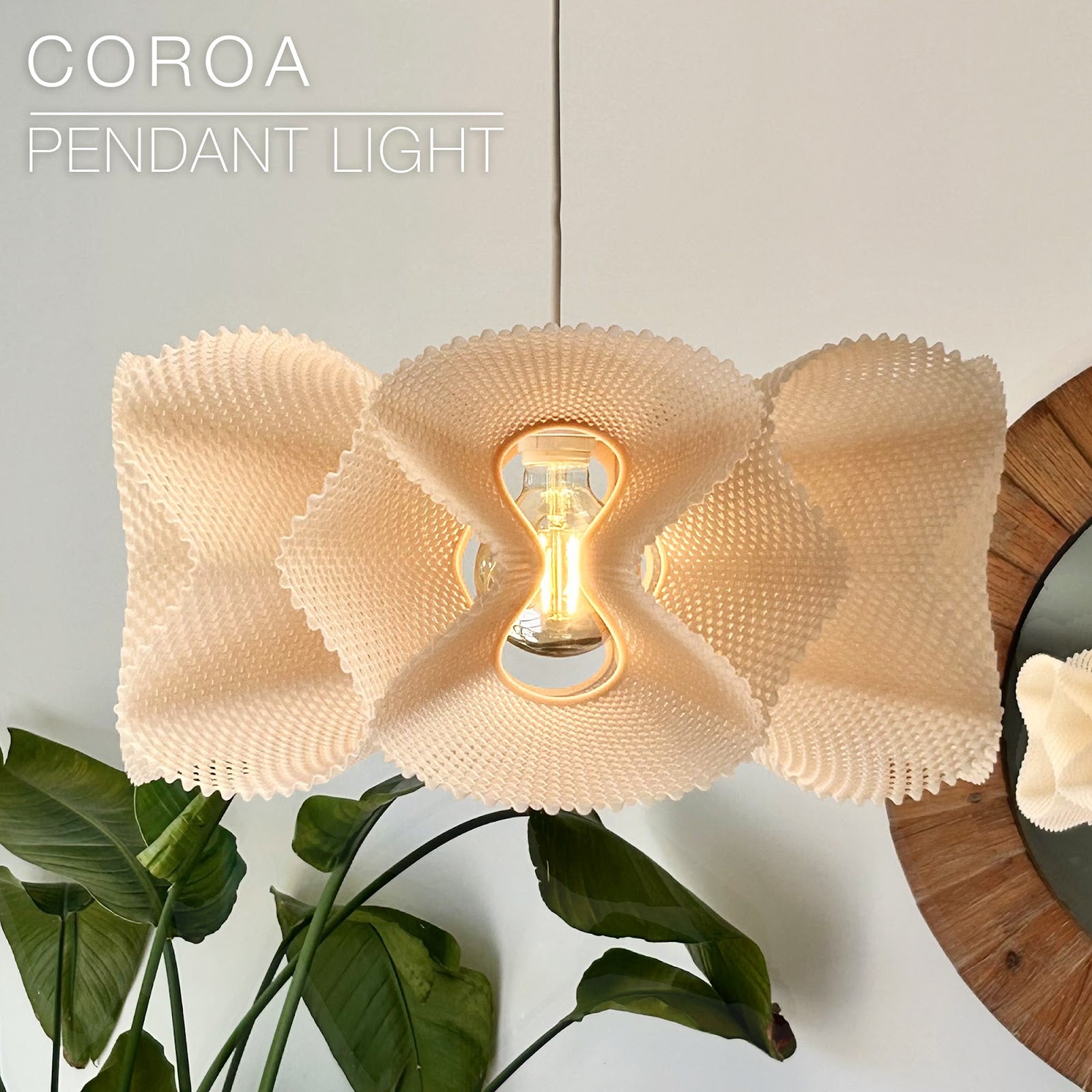 Coroa Pendant Light - 3D printed decor lighting