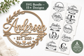 Custom family name sign laser cut by ELT Custom Creations