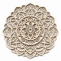 Multi-layer laser cut wood mandala wall art