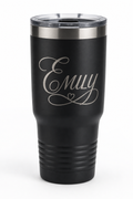 Engraved Tumbler & Drinkware — custom laser-engraved stainless steel tumblers
