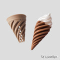 Spiral Ice Cream Cone