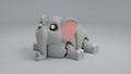 Elephant Articulated Keychain Figure