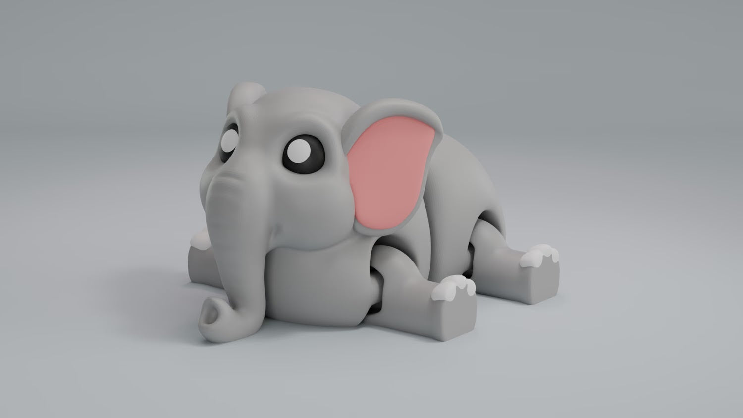 Elephant Articulated Keychain Figure