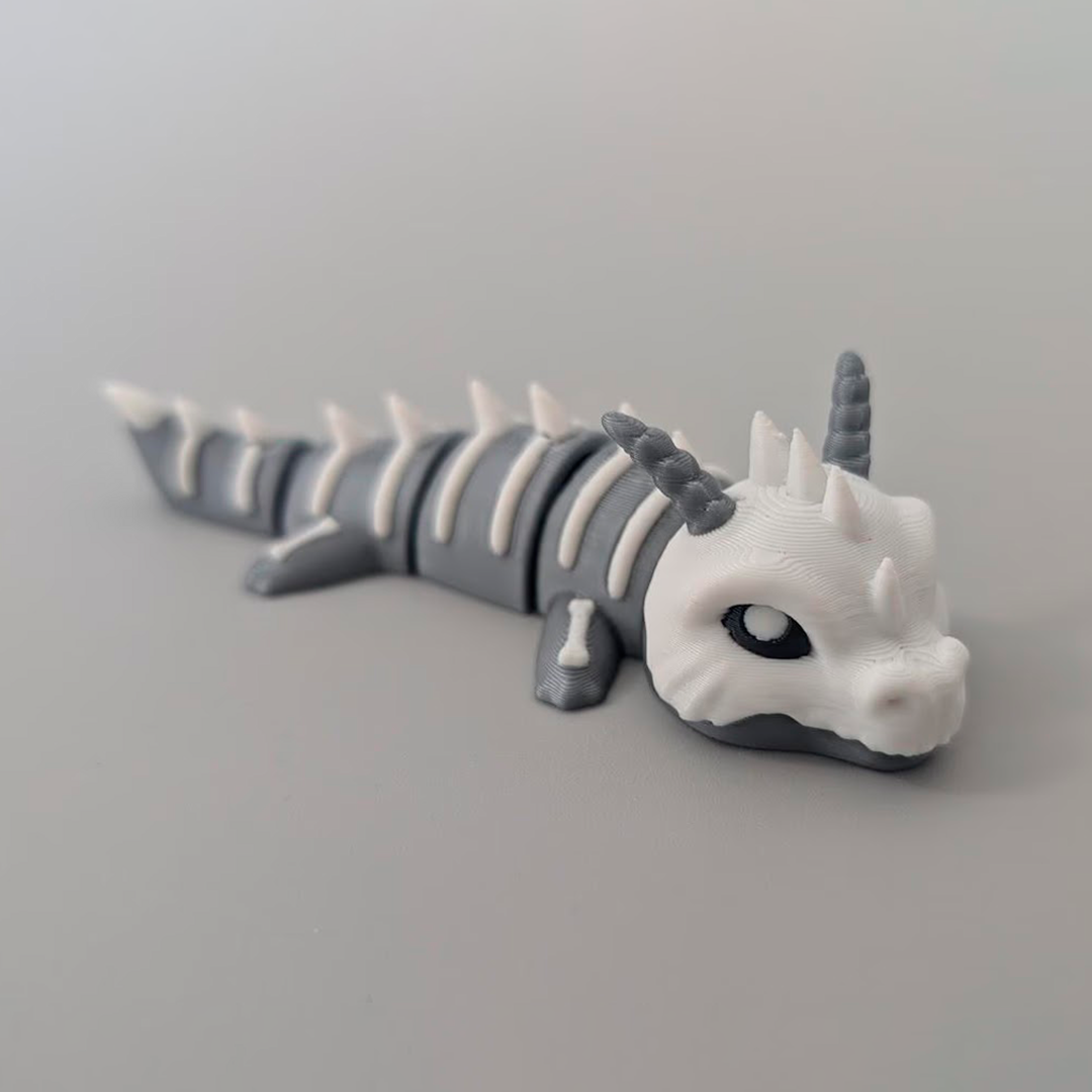 Bone Dragon Articulated Figure Keychain