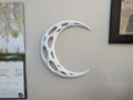 Voronoi Crescent Moon Wall Art