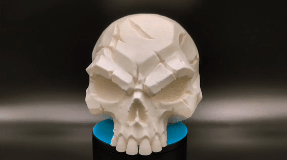 Battle Scarred Skull Dark Decor