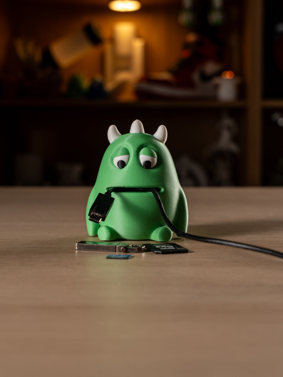 Cable Monster Desk Helper Green