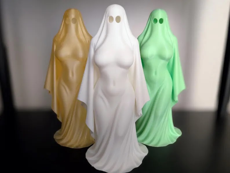 Haunting Elegance – Ghost Lady Figurine
