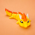 Sun Dragon Articulated Keychain Figure