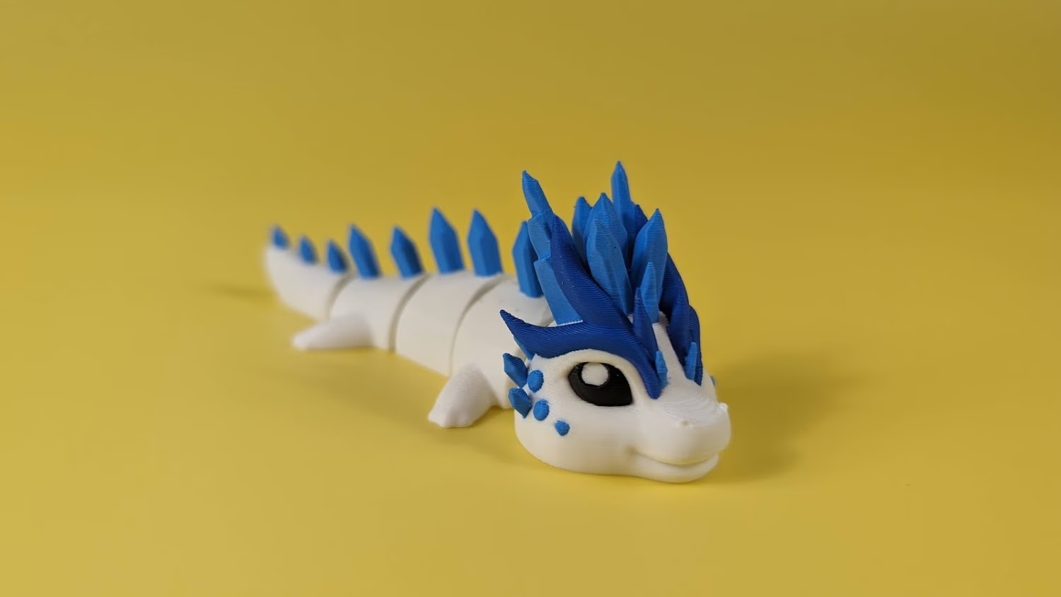 Ice Dragon Articulated Figure Keychain