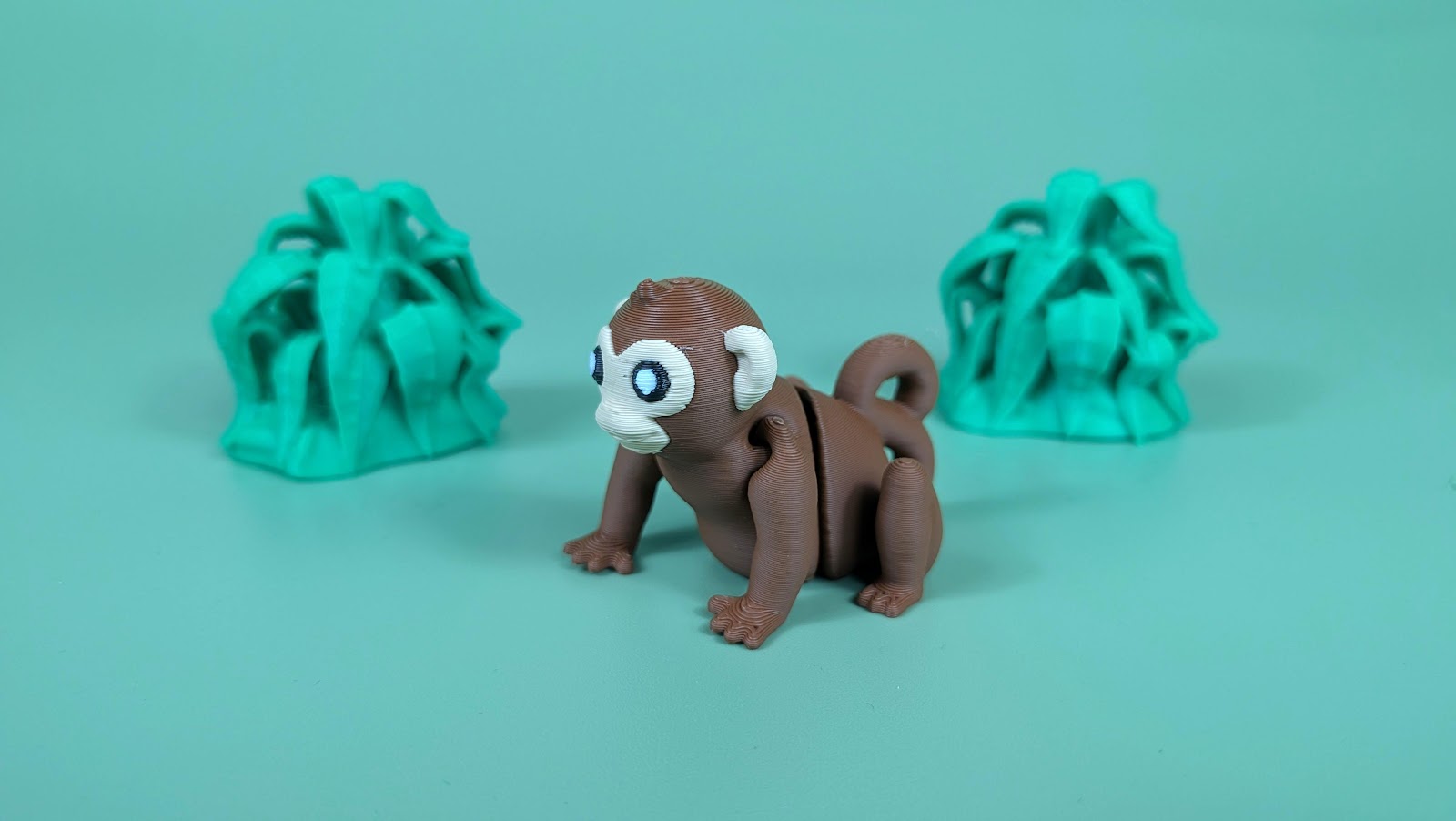 Monkey Articulated Keychain Figure
