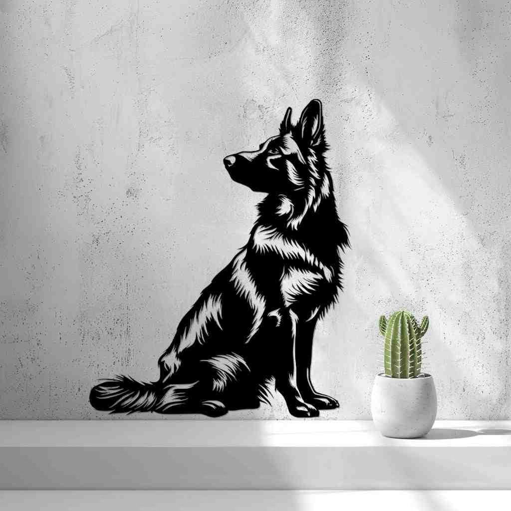 2d German Shepherd (sheepdog) Wall Art