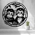 2d Baby Monkeys Wall Art