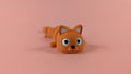 Cat Articulated Figure Keychain