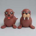 Walrus & Seal Articulated Keychain Figure