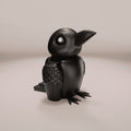 Raven Articulated Keychain Figure