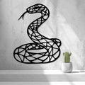 2d Low Poly Snake Wall Art