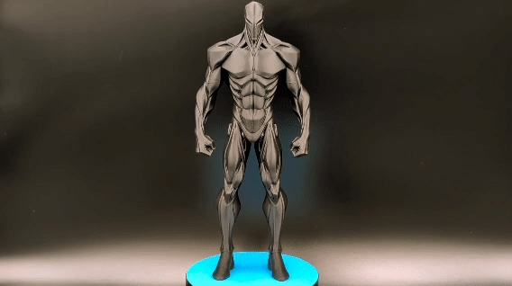 Null Sentinel Male Anatomy Sculpture