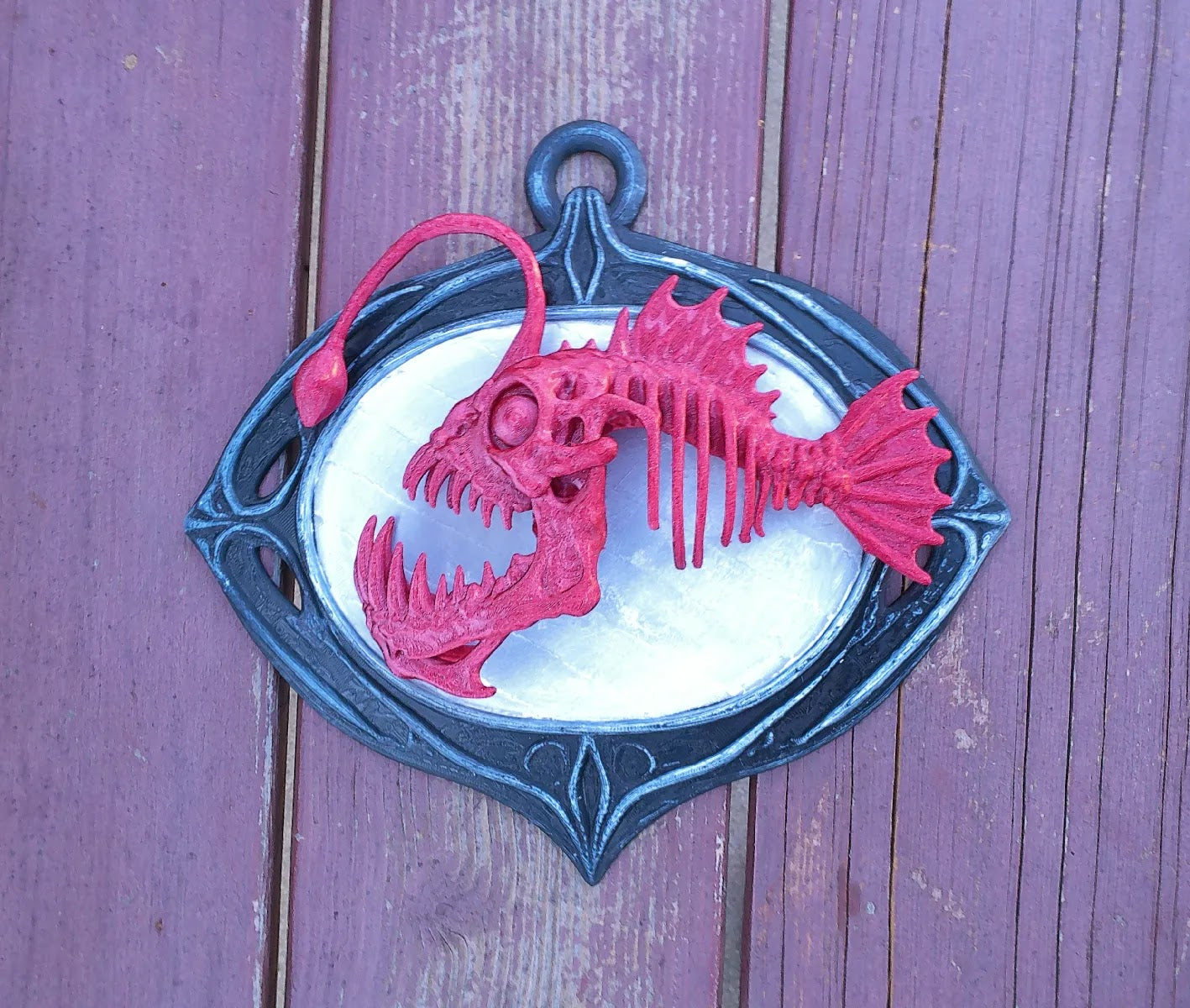 Anglerfish Bone Trophy – Deep Sea Gothic Wall Mount