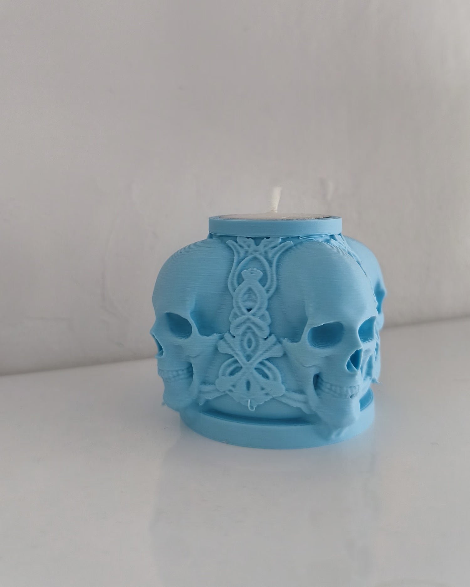Skull Candle Holder