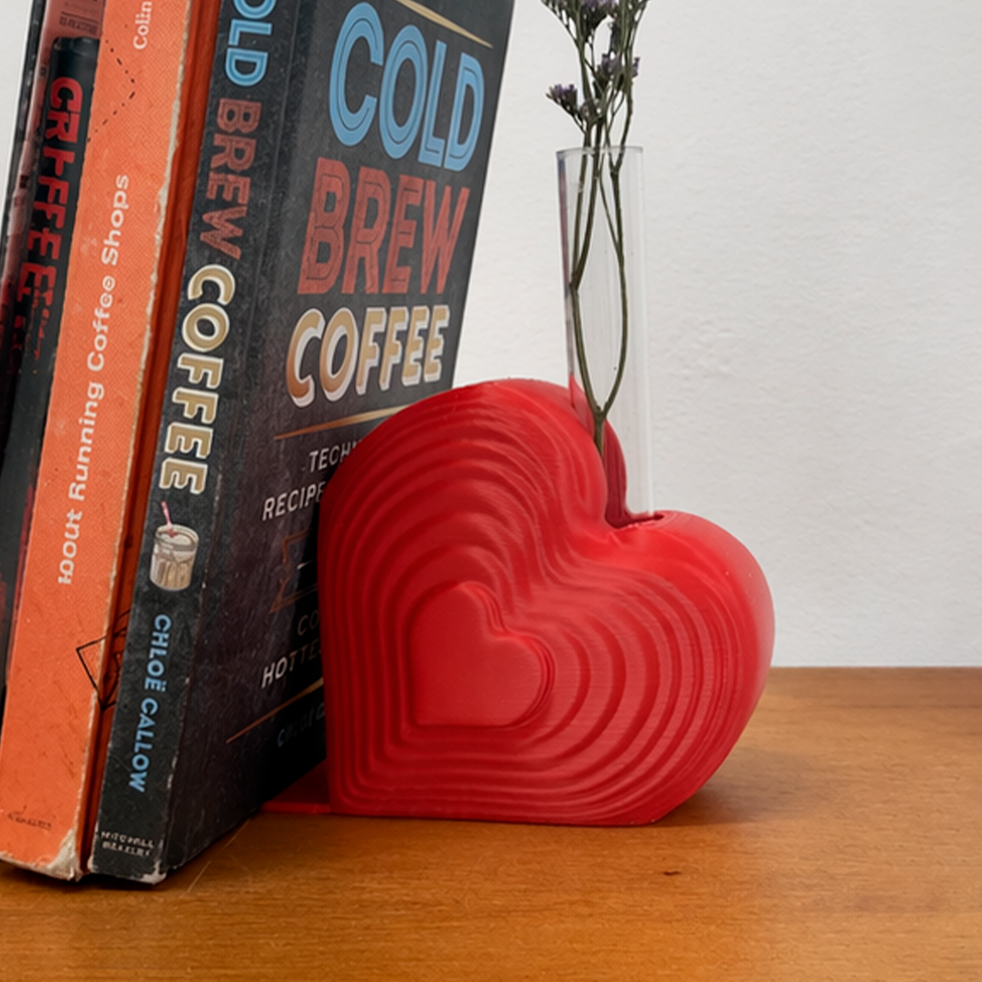 Heart Book Holder & Vase