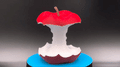 Eaten Apple Multicolor Sculpture