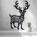 2d Reindeer Christmas Wall Art