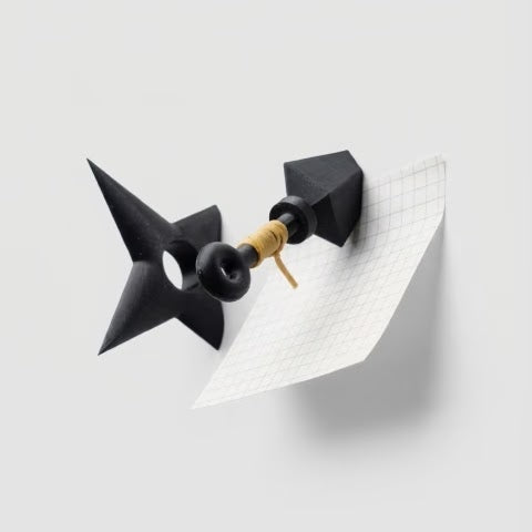 Ninja Memo Board Pin Set Kunai & Shuriken