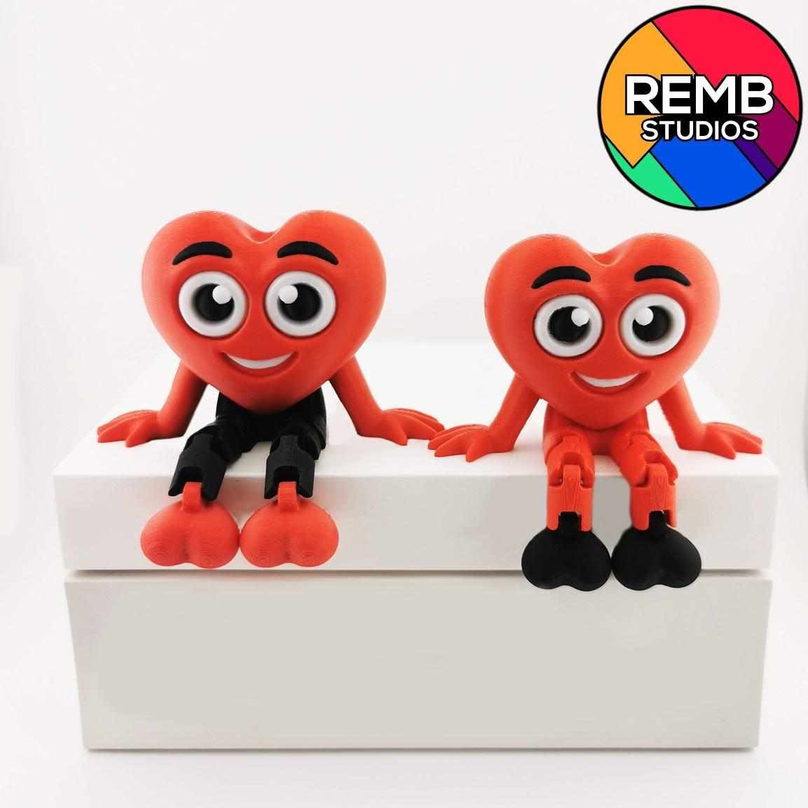 Flexi Heart With Hanging Legs – Perfect for Valentine’s Day!